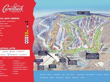 Pocono Ski Resorts Map Ski Resorts Pocono Mountains Skiing In The Pocono Mountains