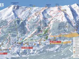 Trail map Les Orres