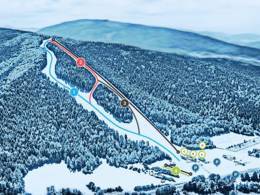 Trail map Śnieżnica – Kasina Wielka