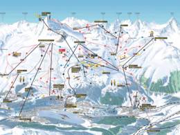 Trail map St. Moritz – Corviglia