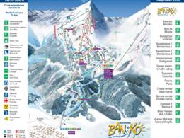 Trail map Bansko