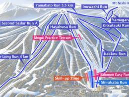 Trail map Appi Kogen