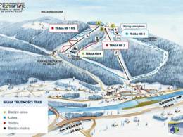 Trail map Myślenice