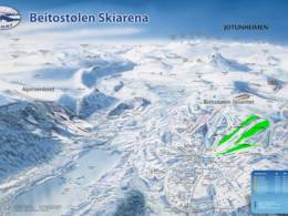 Trail map Raudalen Alpinsenteret