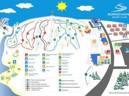 Trail map Sorochany – Kurovo