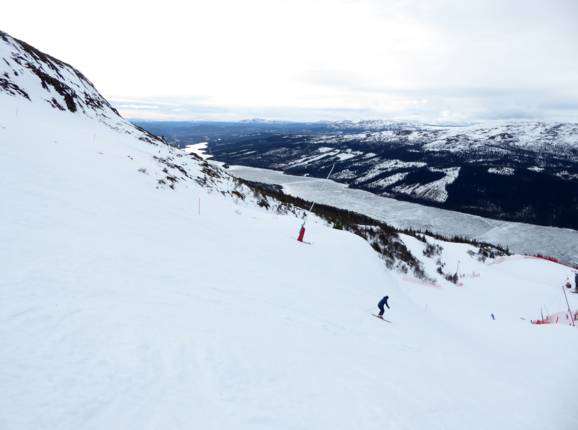 View from the ski resort of Åre over the Åresjön lake