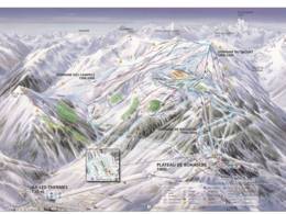 Trail map Ax 3 Domaines – Ax-les-Thermes