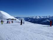 Panoramic view into Pinzgau with the Hohe Tauern range