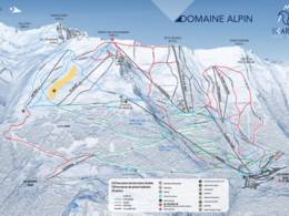 Trail map Les Karellis