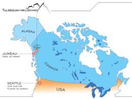 Trail map Tulsequah Heliskiing