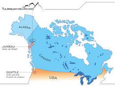 Trail map Tulsequah Heliskiing