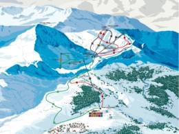 Trail map Fuentes de Invierno