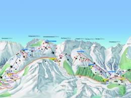 Trail map Disentis