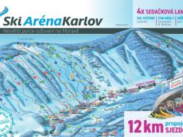 Trail map Praděd/Myšák – Malá Morávka (Ski Karlov)