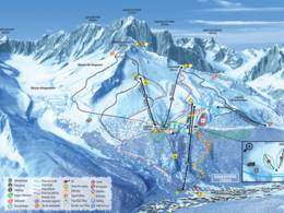 Trail map Grands Montets – Argentière (Chamonix)