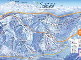 Trail map Espace Diamant – Les Saisies/Notre-Dame-de-Bellecombe/Praz sur Arly/Flumet/Crest-Voland