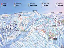 Trail map Treble Cone