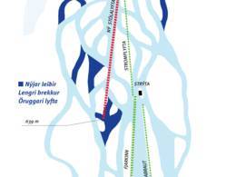 Trail map Hlíðarfjall – Akureyri