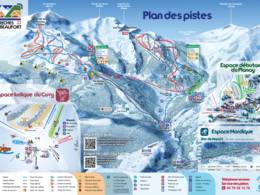 Trail map Arêches (Beaufort)