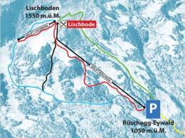 Trail map Rüschegg-Eywald – Lischboden