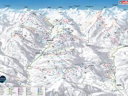 Trail map Saalbach Hinterglemm Leogang Fieberbrunn (Skicircus)