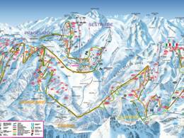 Trail map Via Lattea – Sestriere/Sauze d’Oulx/San Sicario/Claviere/Montgenèvre
