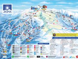 Trail map Jasná Nízke Tatry – Chopok