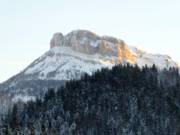 View of the mighty Loser at sunrise