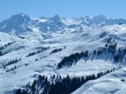 View to the Hanglalm with the Hohe Tauern range