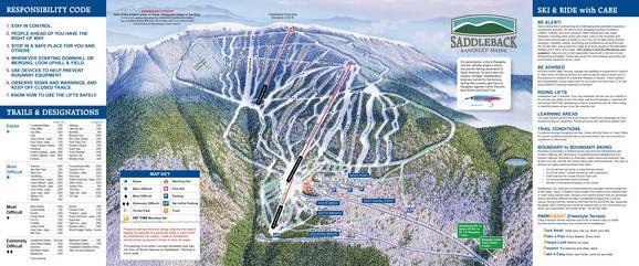 Saddleback Ski Resort Trail Map Trail Map Saddleback