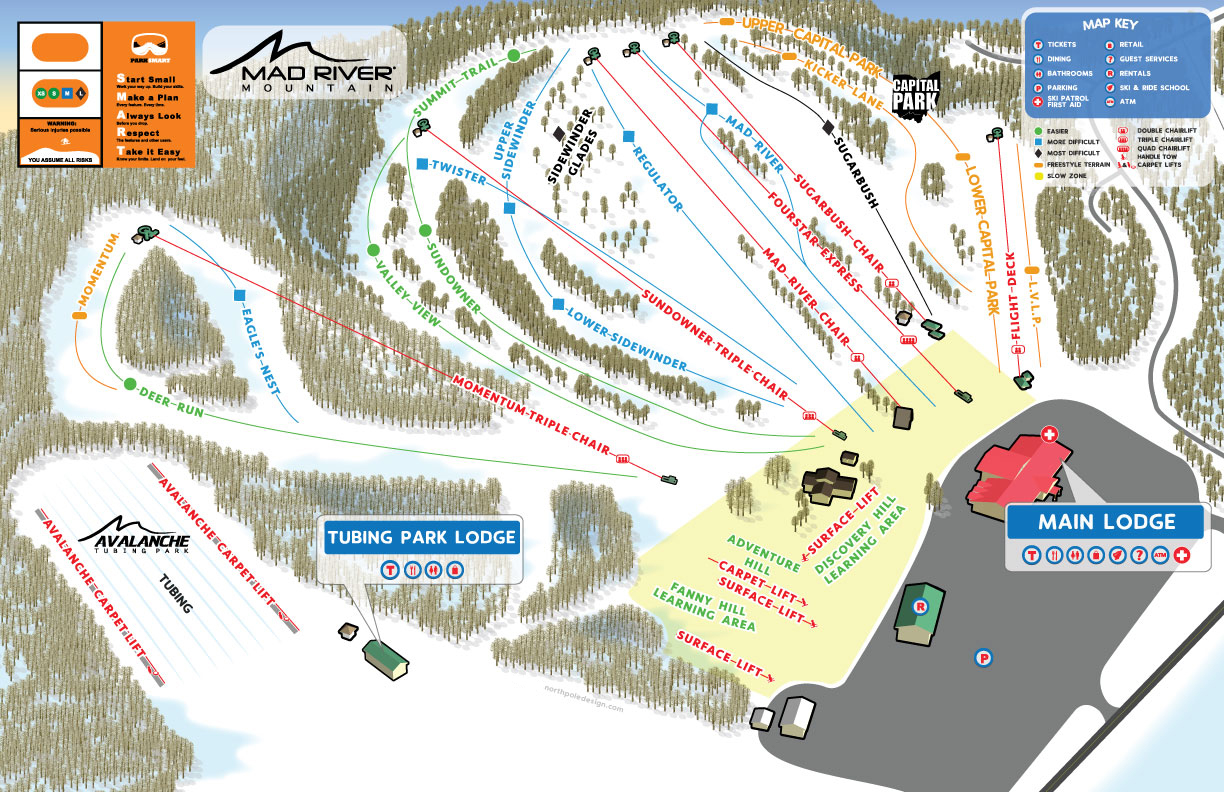 Mad River Mountain Map Trail Map Mad River Mountain