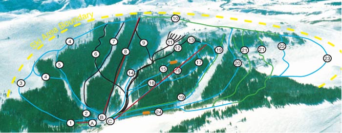 Pomerelle Ski Resort Map Trail Map Pomerelle